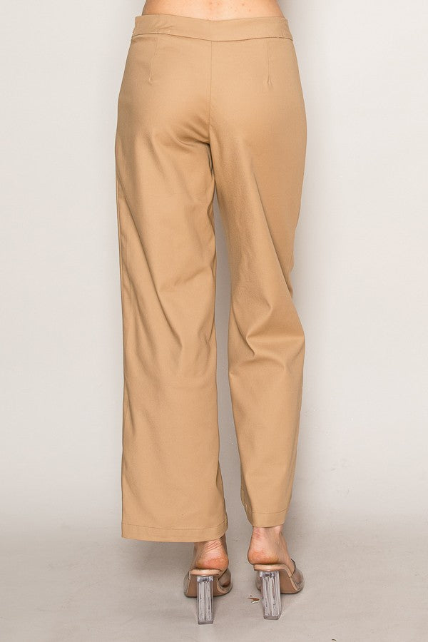 High-Waisted Wide Leg Trousers