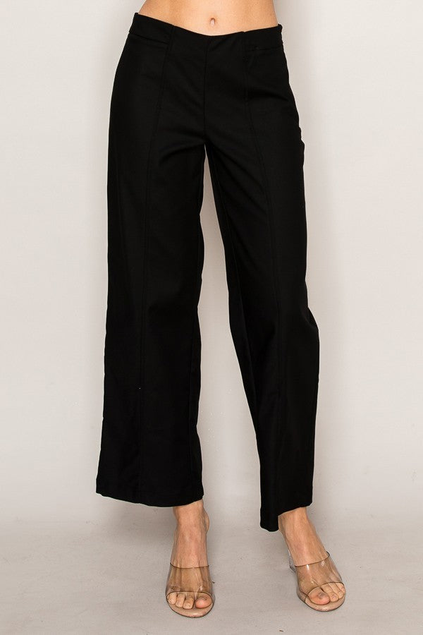 High-Waisted Wide Leg Trousers