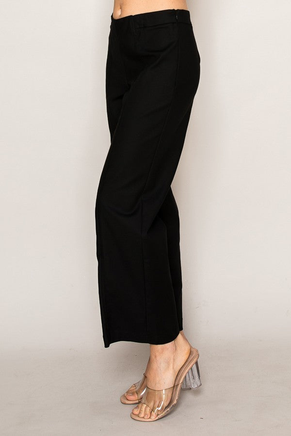 High-Waisted Wide Leg Trousers