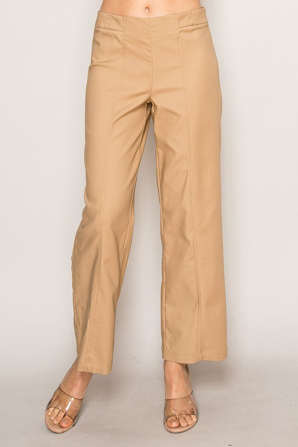High-Waisted Wide Leg Trousers