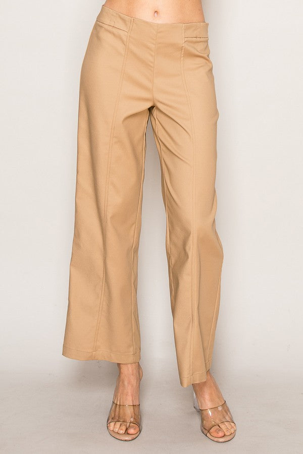 High-Waisted Wide Leg Trousers