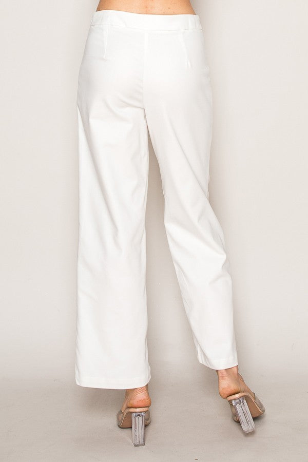 High-Waisted Wide Leg Trousers
