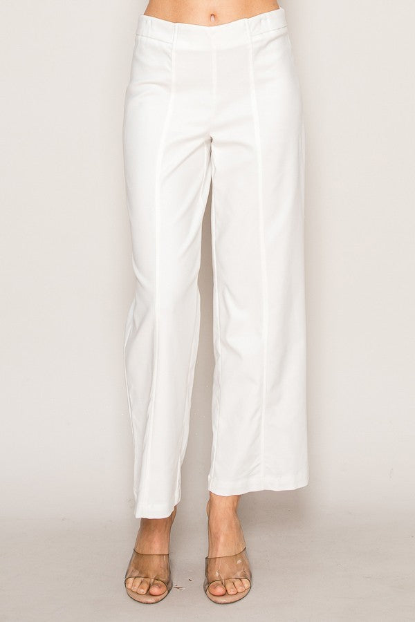 High-Waisted Wide Leg Trousers