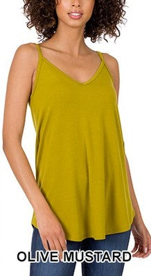 WOMEN'S FRONT AND BACK REVERSIBLE SPAGHETTI CAMI