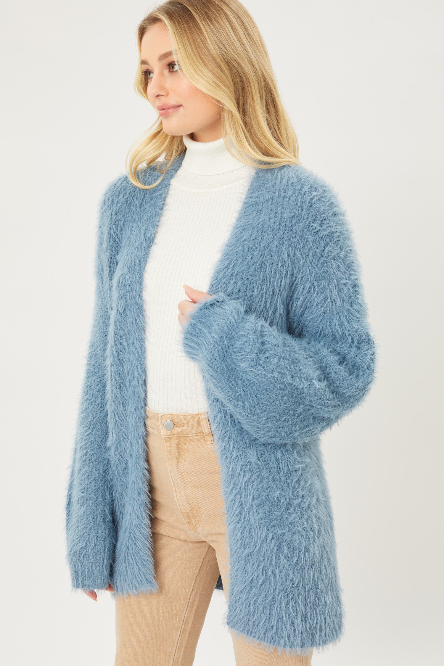 Fluffy eyelash cardigan best sale