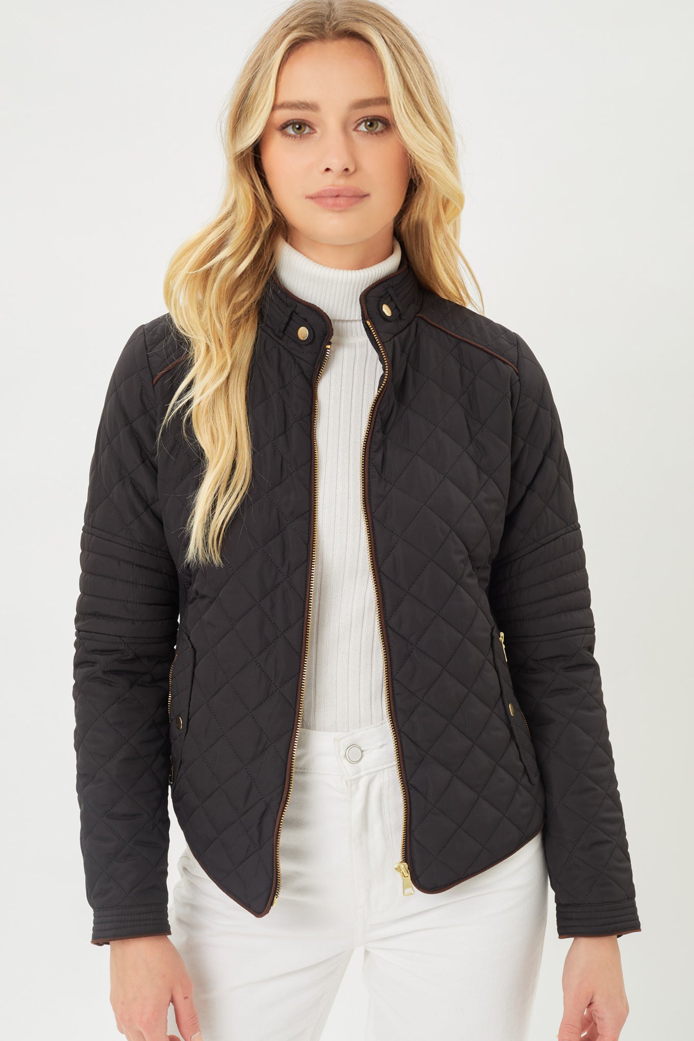 Ultra Lightweight Quilted Padded Zip Up Jacket