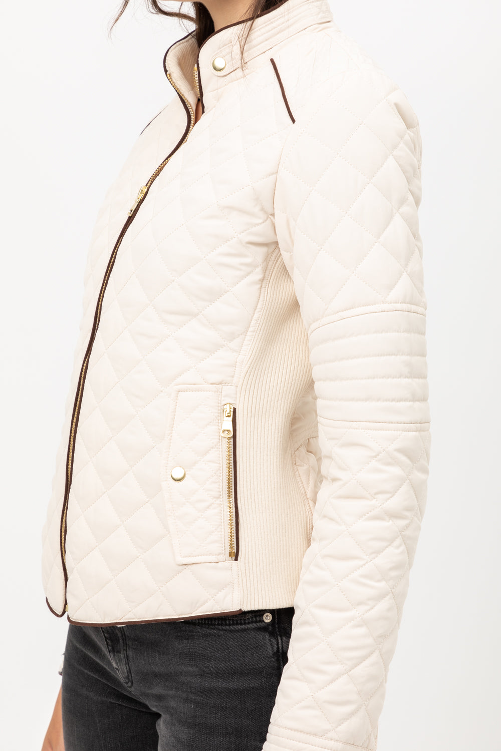 Ultra Lightweight Quilted Padded Zip Up Jacket