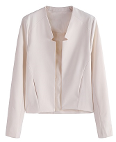 Women's Work Office Long Sleeve Blazer Suit - annva-usa