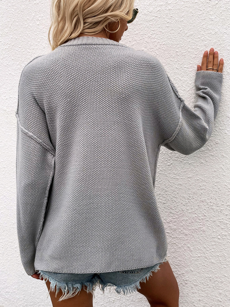 Women's Long Sleeve Losse Fit Sweater