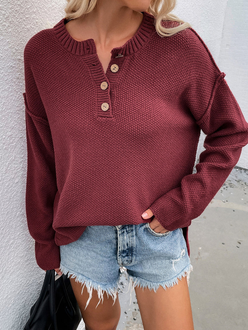 Women's Long Sleeve Losse Fit Sweater