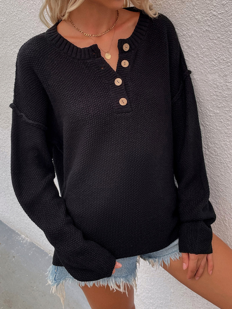 Women's Long Sleeve Losse Fit Sweater