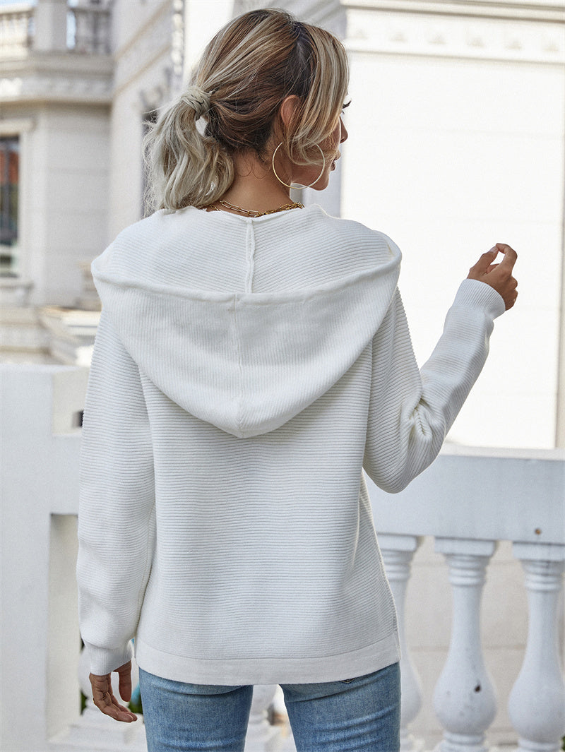 Women Long Sleeve Hooded Sweater