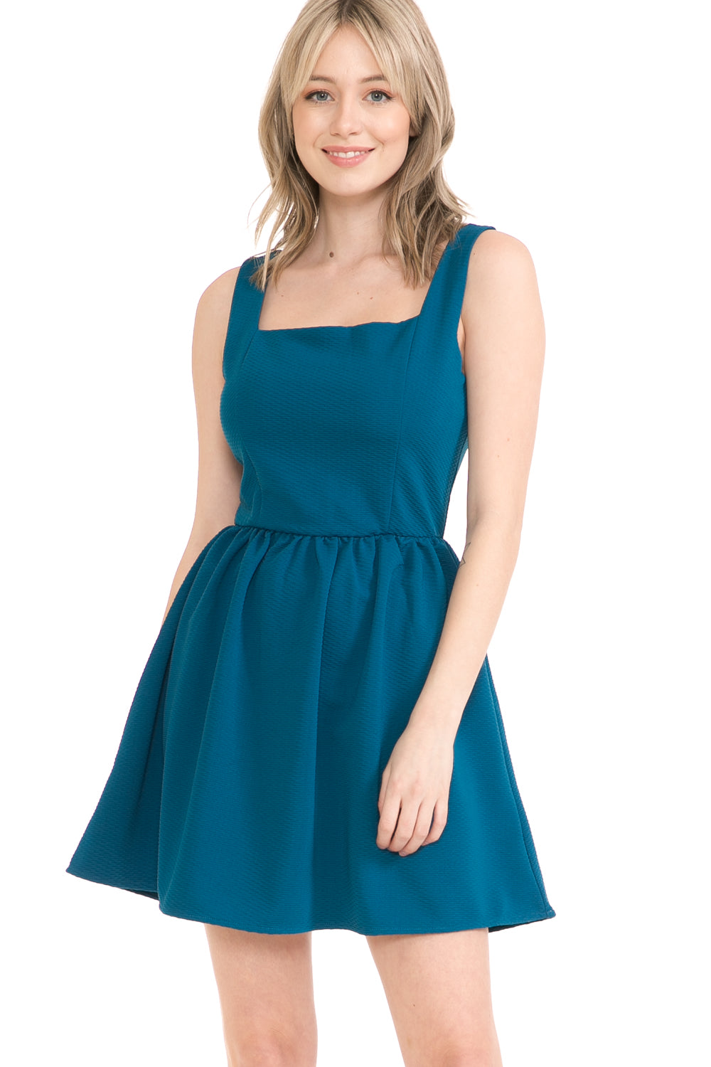 Womens Overall Dress With Zipper - annvafashion Womens Overall Dress With Zipper - annvafashion